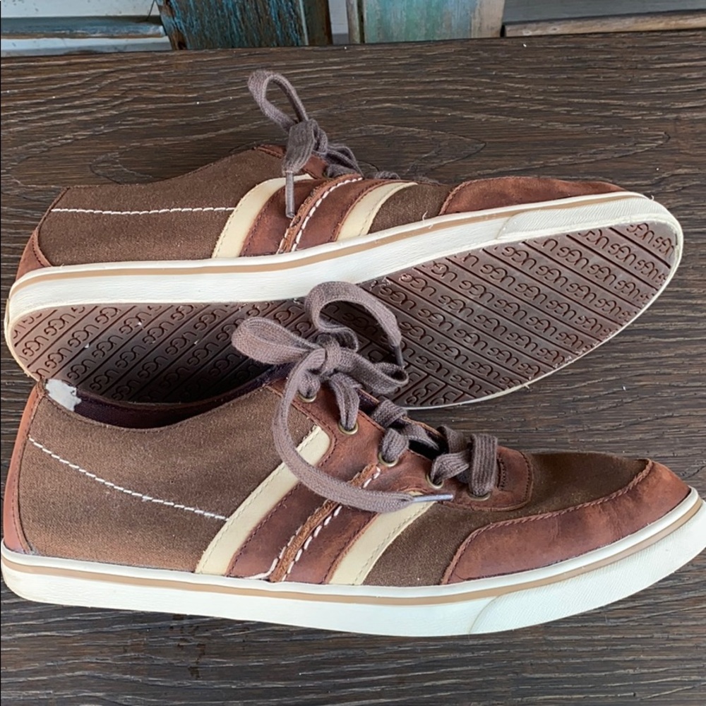 UGG Australia Bryson Grizzly lace sneaker leather - Picture 4 of 11